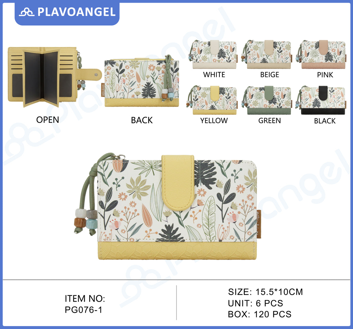 Floral Botanical Print Ladies Wallet