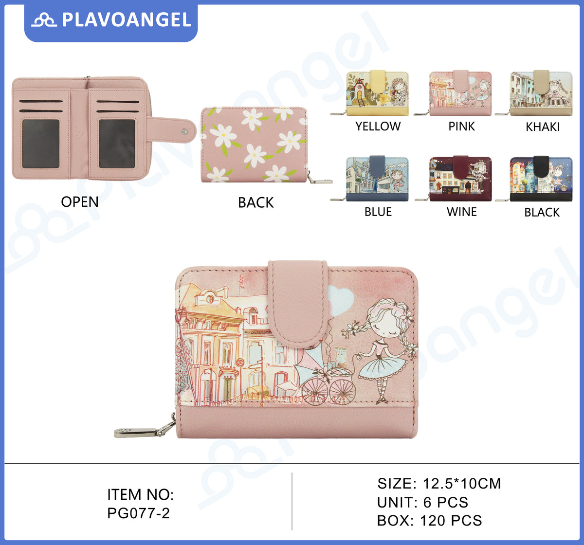 Whimsical Girl Print Wallet