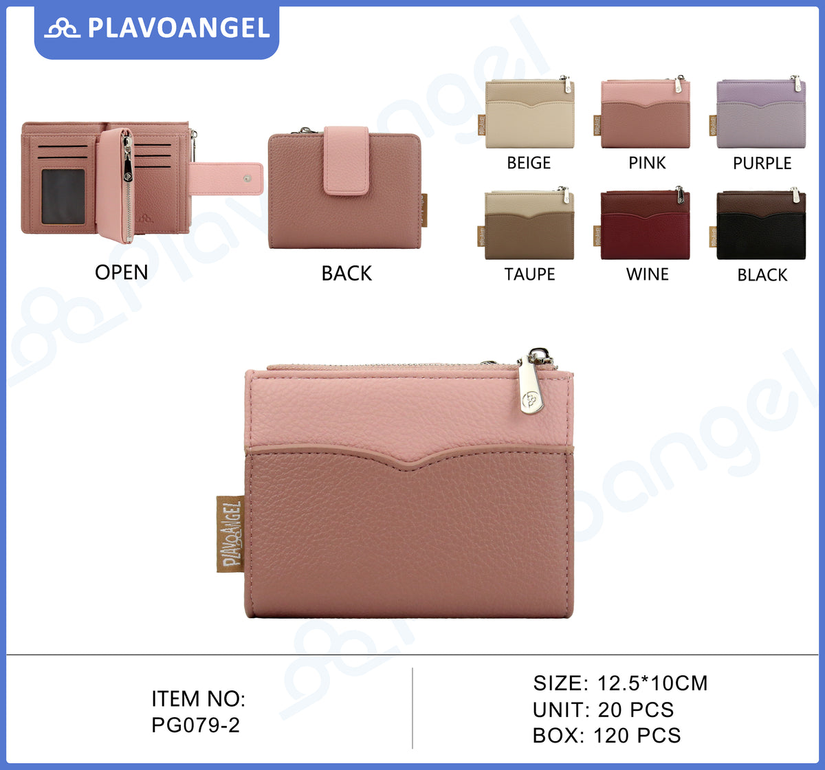 Chic Two-Tone Wave Wallet