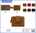 Compact RFID Croc-Embossed Wallet