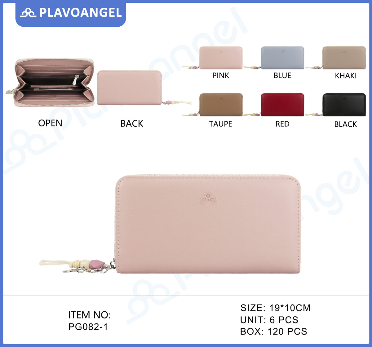 Elegant Zip-Around Beaded Wallet