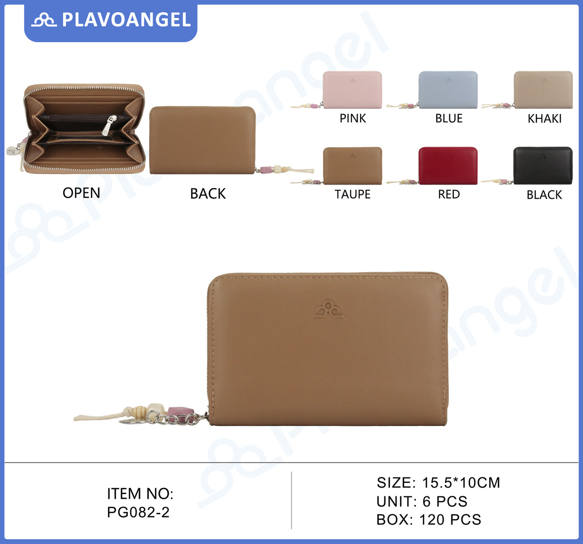 Elegant Zip-Around Tassel Wallet