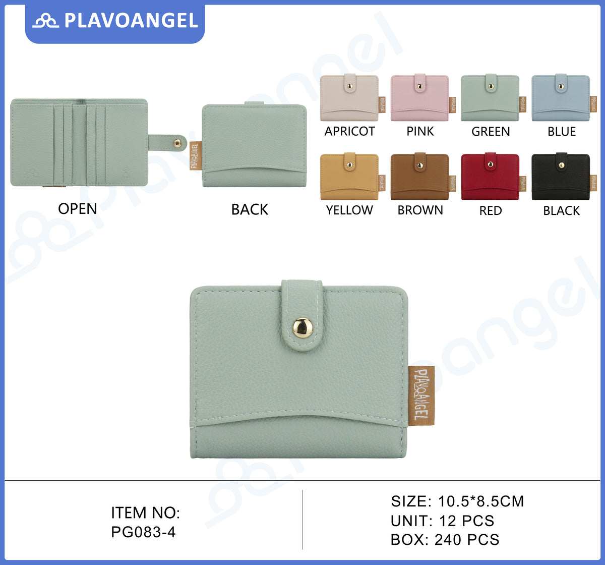 Chic Compact Snap-Button Wallet