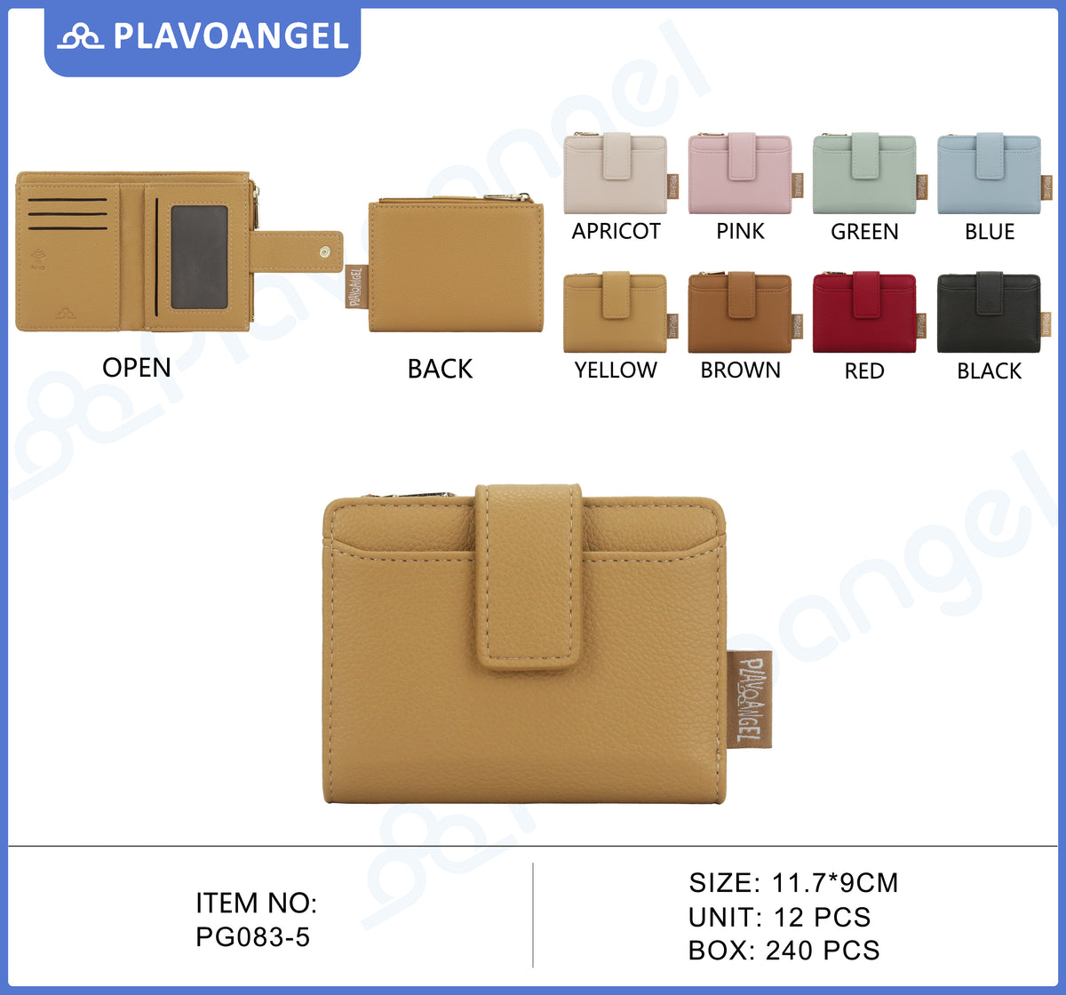 Compact RFID Ladies PU Wallet