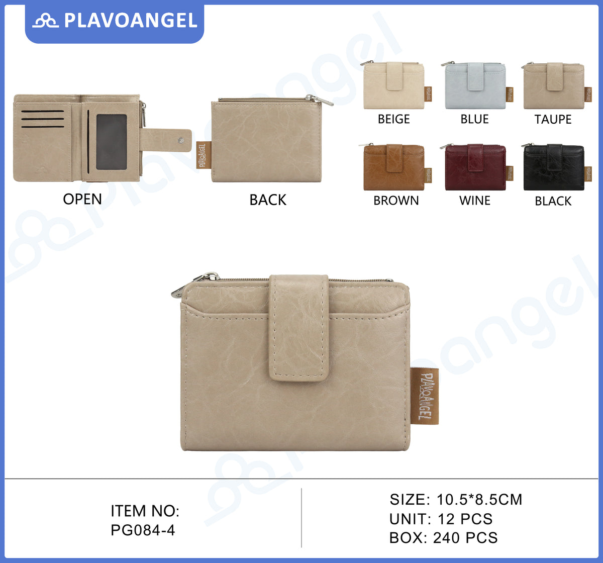 Compact Snap Strap Ladies Wallet