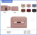 Elegant Metal-Accent Compact Wallet