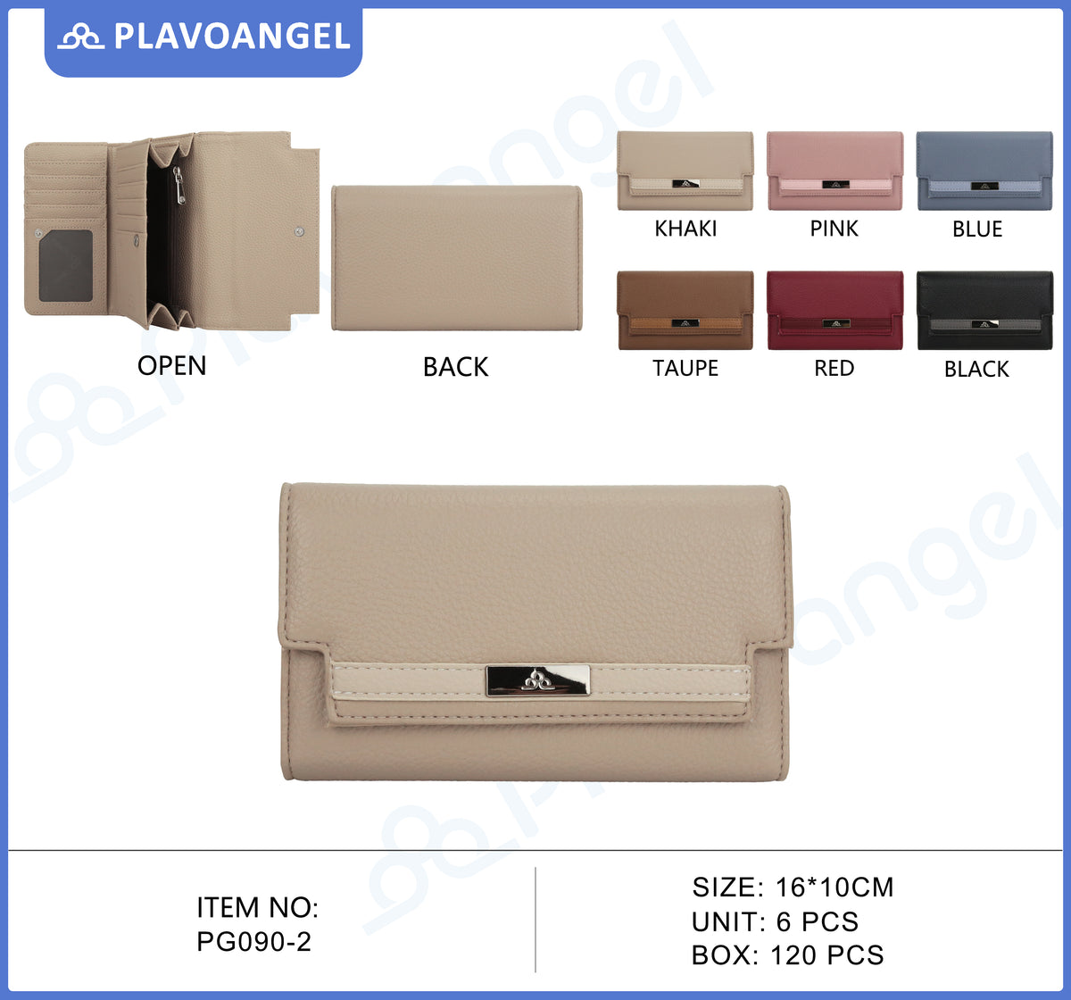 Elegant Plavoangel Metal Accent Wallet