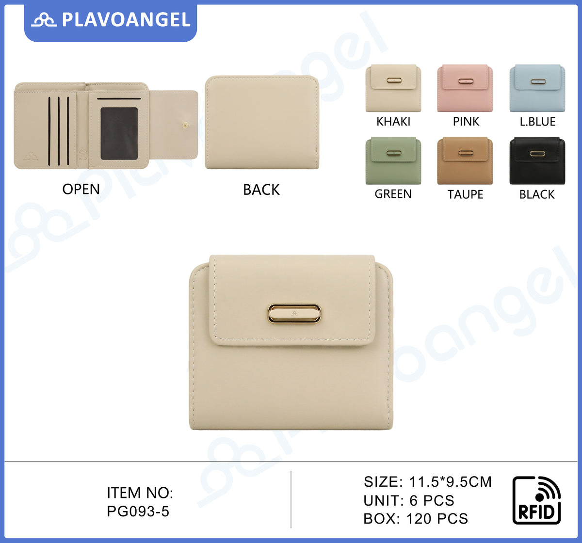 Compact RFID Secure PU Wallet