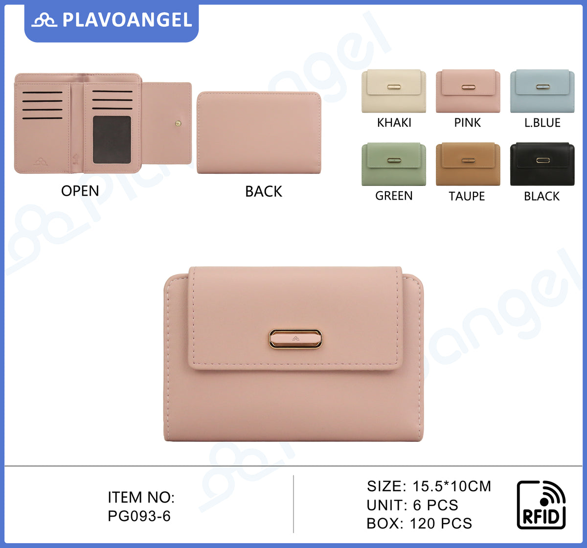 Elegant RFID Blocking PU Wallet