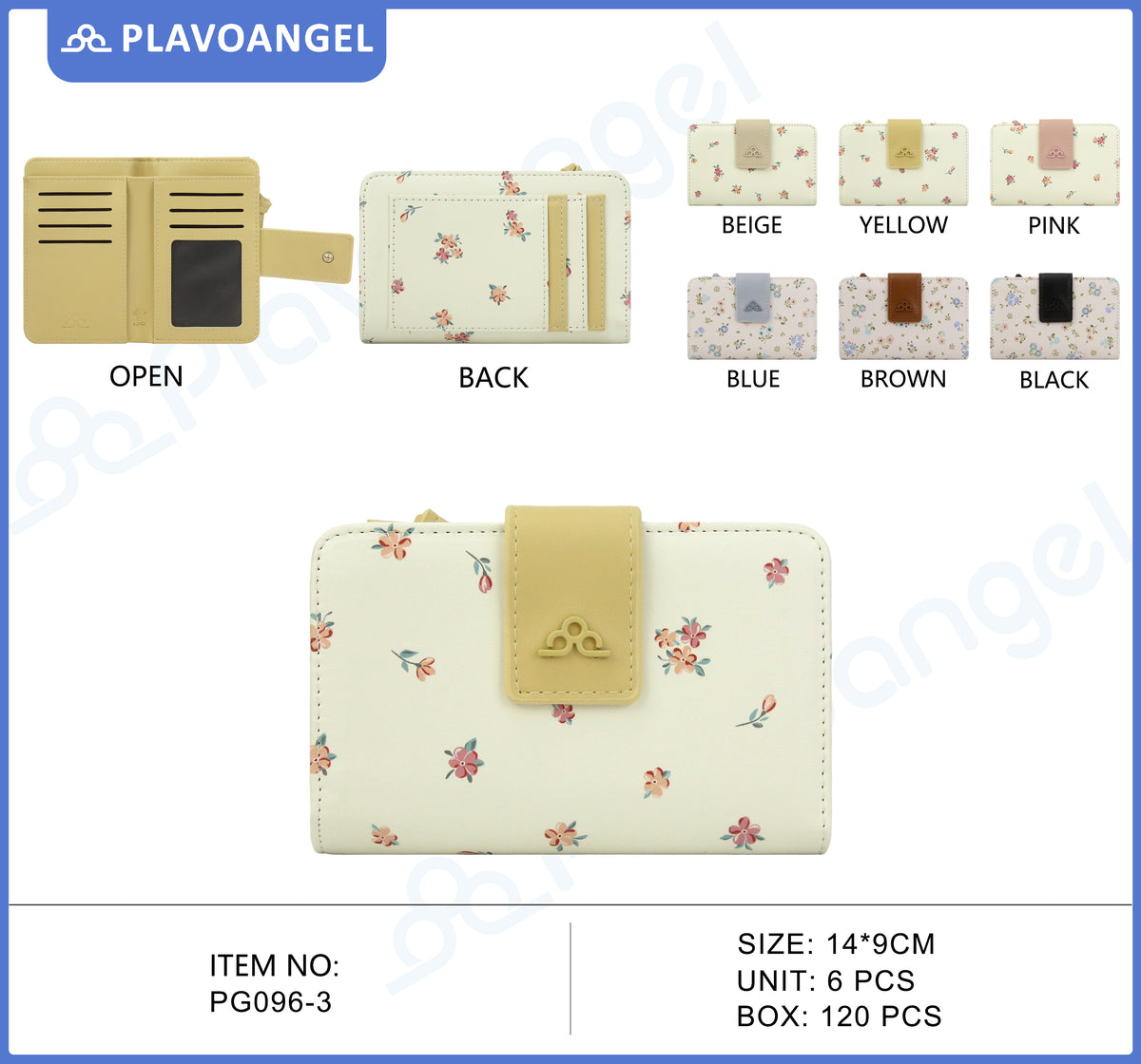 Elegant Floral PU Leather Wallet